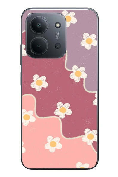 Le Balvo Redmi 15C Uyumlu Papatya Dalgaları Baskılı Silikon Kılıf ürün görseli 1