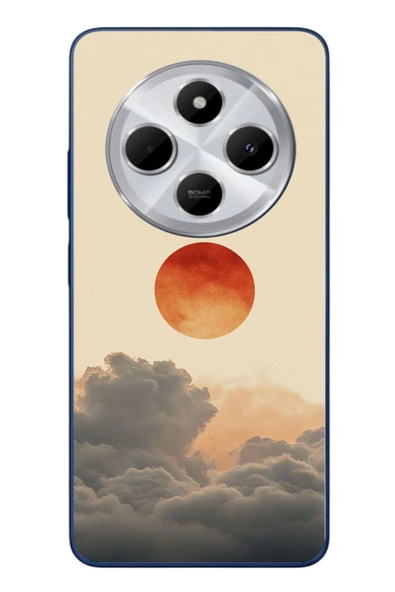 Le Balvo Redmi 14C Uyumlu Bulut ve Güneş Baskılı Silikon Kılıf ürün görseli 1