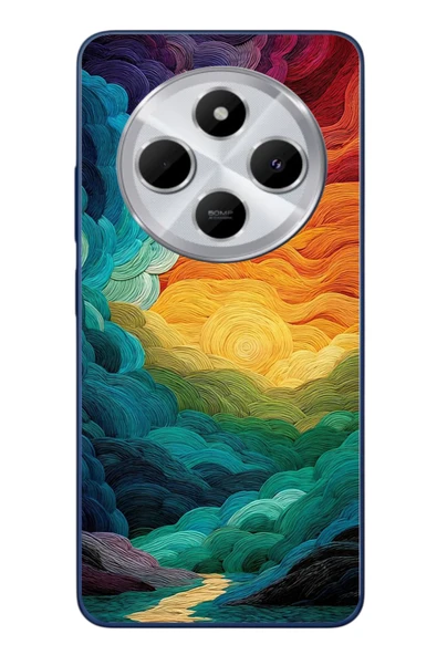 Le Balvo Redmi 14C Uyumlu Gün Doğumu ve Batımı Baskılı Silikon Kılıf ürün görseli 1