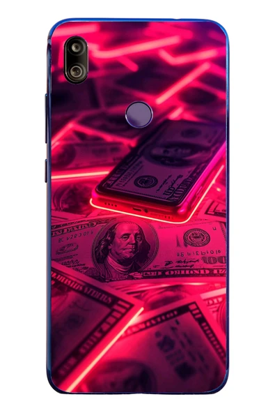Le Balvo Redmi Note 7 Uyumlu Kızıl Dolarlar Baskılı Silikon Kılıf ürün görseli 1