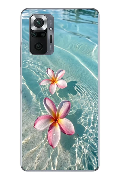 Le Balvo Redmi Note 10 Uyumlu Denizde Çiçekler Baskılı Silikon Kılıf ürün görseli 1
