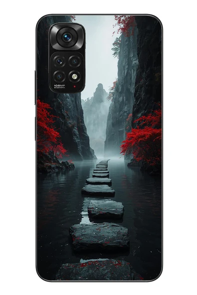 Le Balvo Redmi Note 11 - 11s Uyumlu Karanlık Yolu Baskılı Silikon Kılıf ürün görseli 1