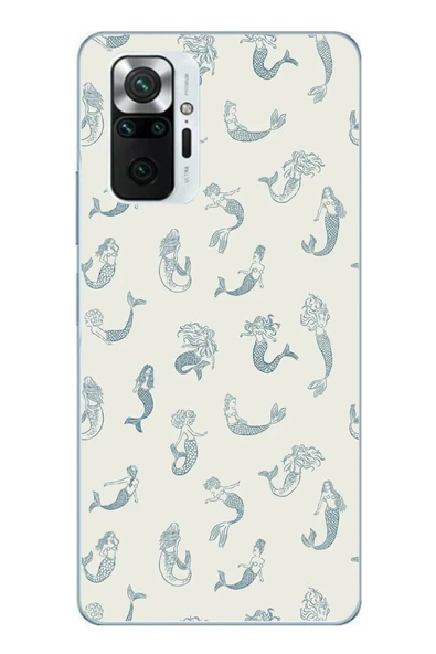 Le Balvo Redmi Note 10 Pro Uyumlu Deniz Kızları Baskılı Silikon Kılıf ürün görseli 1