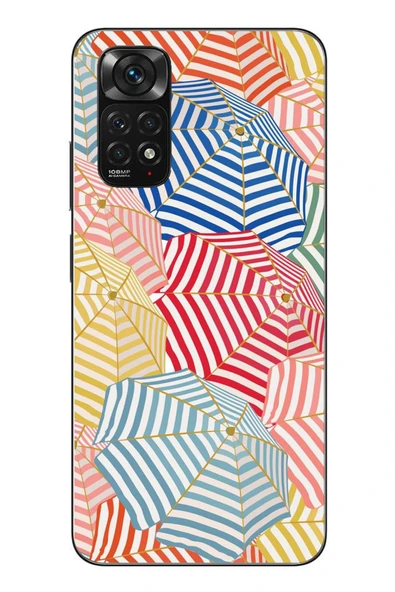Le Balvo Redmi Note 11 - 11s Uyumlu Şemsiyeler Baskılı Silikon Kılıf ürün görseli 1