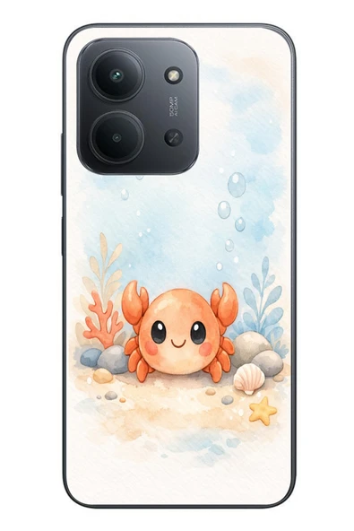 Le Balvo Redmi 15C Uyumlu Sevimli Yengeç Baskılı Silikon Kılıf ürün görseli 1
