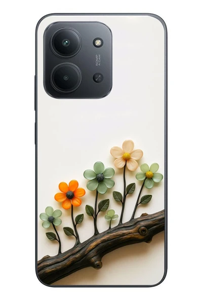 Le Balvo Redmi 15C Uyumlu Dalda Açan Çiçekler Baskılı Silikon Kılıf ürün görseli 1