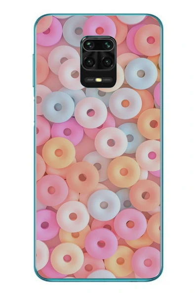 Le Balvo Redmi Note 9s Uyumlu Renkli Yuvarlak Şekerler Baskılı Silikon Kılıf ürün görseli 1