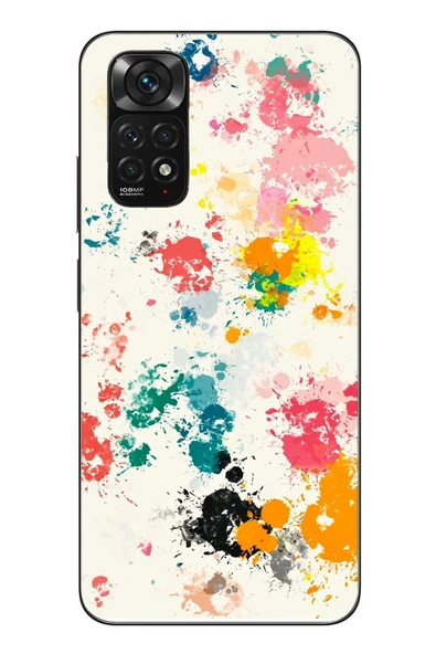 Le Balvo Redmi Note 11 - 11s Uyumlu Renkli Boyalar Baskılı Silikon Kılıf ürün görseli 1