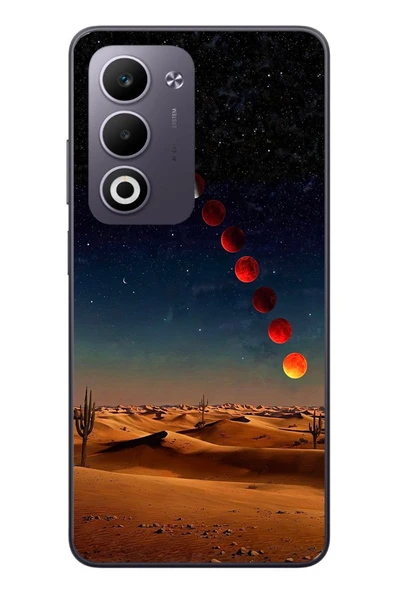Le Balvo Oppo A5 4G Uyumlu Ayın Geçişi Baskılı Silikon Kılıf ürün görseli 1