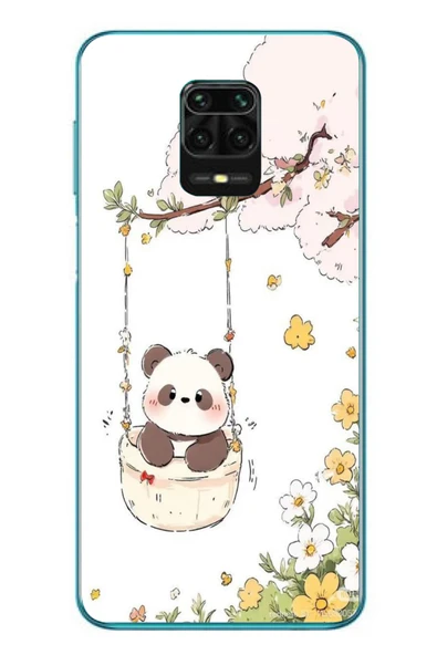 Le Balvo Redmi Note 9s Uyumlu Sallanan Panda Baskılı Silikon Kılıf ürün görseli 1