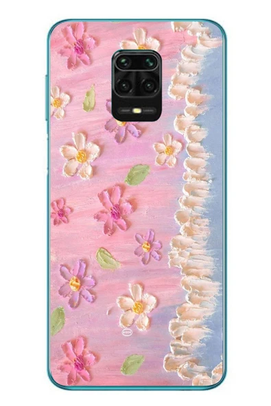 Le Balvo Redmi Note 9s Uyumlu Çiçek Dalgaları Baskılı Silikon Kılıf ürün görseli 1