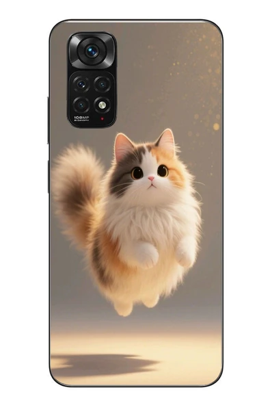 Le Balvo Redmi Note 11 - 11s Uyumlu Zıplayan Kedi Baskılı Silikon Kılıf ürün görseli 1