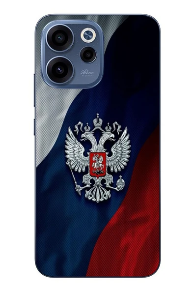 Le Balvo Oppo Reno 15F Uyumlu Rusya Arması Baskılı Silikon Kılıf ürün görseli 1