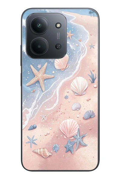 Le Balvo Redmi 15C Uyumlu Deniz Yıldızı Kumsalı Baskılı Silikon Kılıf ürün görseli 1