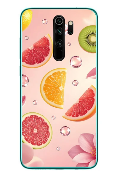 Le Balvo Redmi Note 8 Pro Uyumlu Meyve Dilimleri Baskılı Silikon Kılıf ürün görseli 1