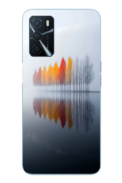 Le Balvo Oppo A16 Uyumlu Sonbahar Zamanı Baskılı Silikon Kılıf ürün görseli 1
