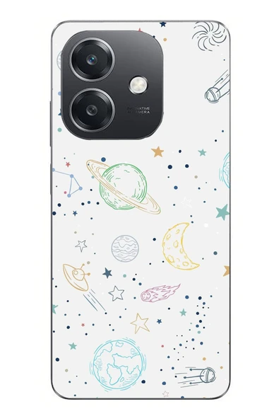 Le Balvo Oppo A3 Uyumlu Uzay Yolculuğu Baskılı Silikon Kılıf ürün görseli 1