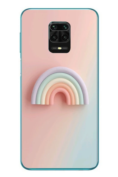 Le Balvo Redmi Note 9s Uyumlu Gökkuşağı Pastel Baskılı Silikon Kılıf ürün görseli 1