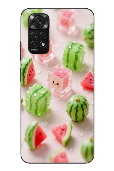 Le Balvo Redmi Note 11 - 11s Uyumlu Buzlu Karpuz Baskılı Silikon Kılıf ürün görseli 1