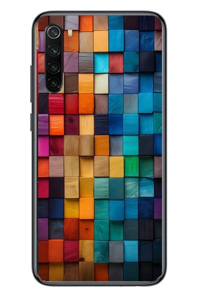 Le Balvo Redmi Note 8 Uyumlu Gökkuşağı Duvarı Baskılı Silikon Kılıf ürün görseli 1