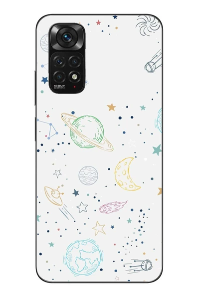 Le Balvo Redmi Note 11 - 11s Uyumlu Uzay Yolculuğu Baskılı Silikon Kılıf ürün görseli 1