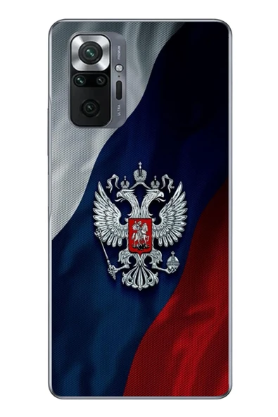 Le Balvo Redmi Note 10 Uyumlu Rusya Arması Baskılı Silikon Kılıf ürün görseli 1