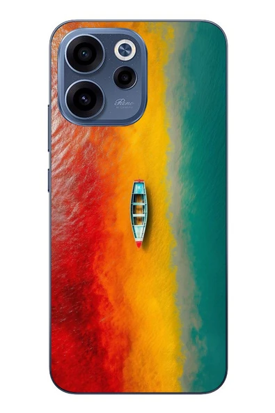 Le Balvo Oppo Reno 15F Uyumlu Rengarenk Tekne Baskılı Silikon Kılıf ürün görseli 1