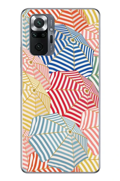 Le Balvo Redmi Note 10 Uyumlu Şemsiyeler Baskılı Silikon Kılıf ürün görseli 1