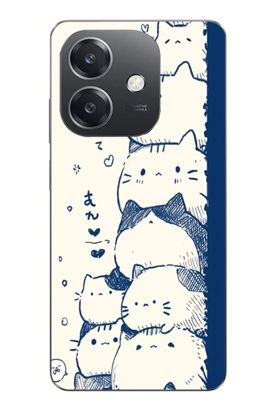 Le Balvo Oppo A3 Uyumlu Mavi Kedi Kardeşliği Baskılı Silikon Kılıf ürün görseli 1