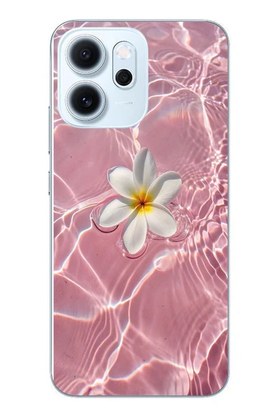 Le Balvo Oppo Reno 14F Uyumlu Dalgalı Papatya Baskılı Silikon Kılıf ürün görseli 1