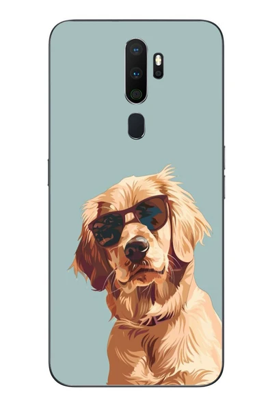 Le Balvo Oppo A5 2020 Uyumlu Karizmatik Köpek Baskılı Silikon Kılıf ürün görseli 1
