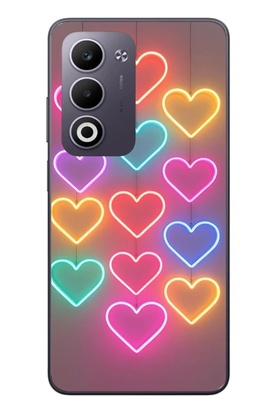 Le Balvo Oppo A5 4G Uyumlu Neon Kalpler Baskılı Silikon Kılıf ürün görseli 1