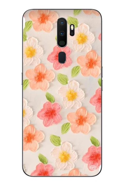 Le Balvo Oppo A5 2020 Uyumlu Güzel Papatyalar Baskılı Silikon Kılıf ürün görseli 1