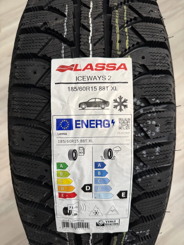 LASSA / 185/60R15 (ICEWAYS 2) 2026 KIŞLIK (1 ADET FİYATIDIR. EN AZ 2 ADET VERİLMEKTEDİR) ürün görseli 1