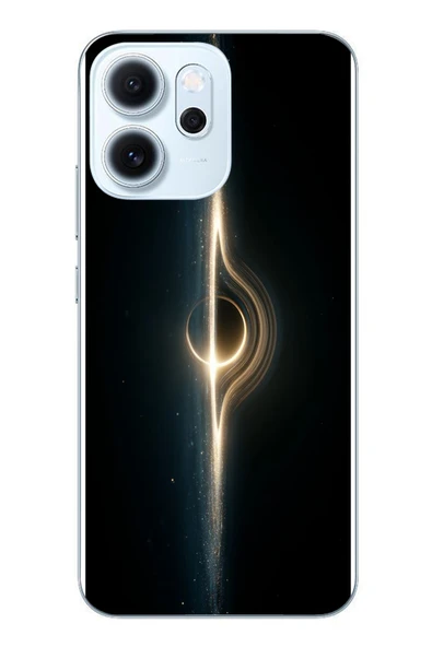 Le Balvo Oppo Reno 14F Uyumlu Galaksi Uzay Baskılı Silikon Kılıf ürün görseli 1