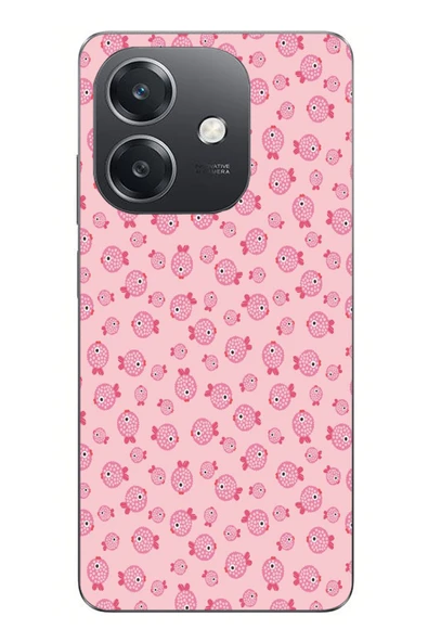 Le Balvo Oppo A3 Uyumlu Pembe Balıklar Baskılı Silikon Kılıf ürün görseli 1