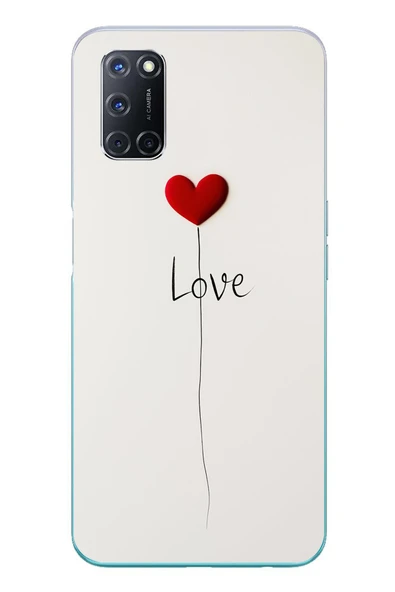 Le Balvo Oppo A52 Uyumlu Love Aşk Baskılı Silikon Kılıf ürün görseli 1