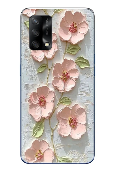 Le Balvo Oppo A74 Uyumlu Gül Kurusu Baskılı Silikon Kılıf ürün görseli 1