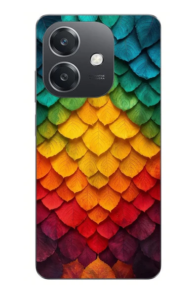 Le Balvo Oppo A3 Uyumlu Efsun Renk Demeti Baskılı Silikon Kılıf ürün görseli 1