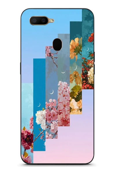 Le Balvo Oppo A5S Uyumlu Dik Çiçek Tabloları Baskılı Silikon Kılıf ürün görseli 1