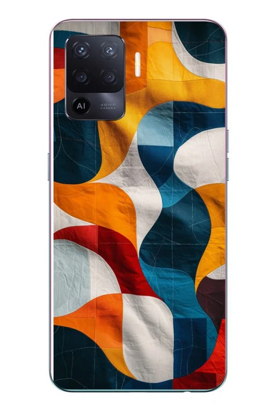 Le Balvo Oppo Reno 5 Lite Uyumlu Modern Desenler Baskılı Silikon Kılıf ürün görseli 1