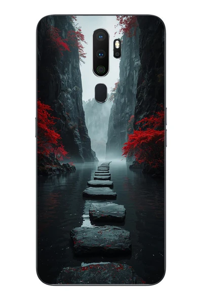 Le Balvo Oppo A5 2020 Uyumlu Karanlık Yolu Baskılı Silikon Kılıf ürün görseli 1