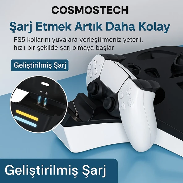 Cosmostech Jys Charging Display Stand For PS5-VR2 - Resim 7