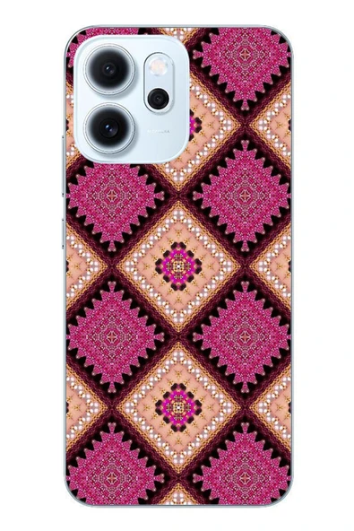 Le Balvo Oppo Reno 14F Uyumlu Pembe Yavrusu Motifleri Baskılı Silikon Kılıf ürün görseli 1