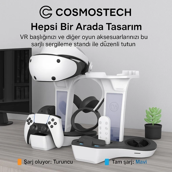 Cosmostech Jys Charging Display Stand For PS5-VR2 - Resim 5