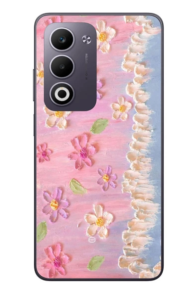 Le Balvo Oppo A5 4G Uyumlu Çiçek Dalgaları Baskılı Silikon Kılıf ürün görseli 1