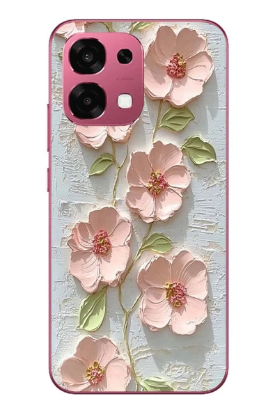 Le Balvo Oppo A6 PRO Uyumlu Gül Kurusu Baskılı Silikon Kılıf ürün görseli 1