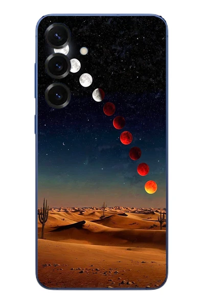 Le Balvo Samsung Galaxy S25 Plus Uyumlu Ayın Geçişi Baskılı Silikon Kılıf ürün görseli 1