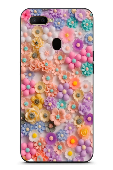 Le Balvo Oppo A5S Uyumlu Çiçek Bükleleri Baskılı Silikon Kılıf ürün görseli 1