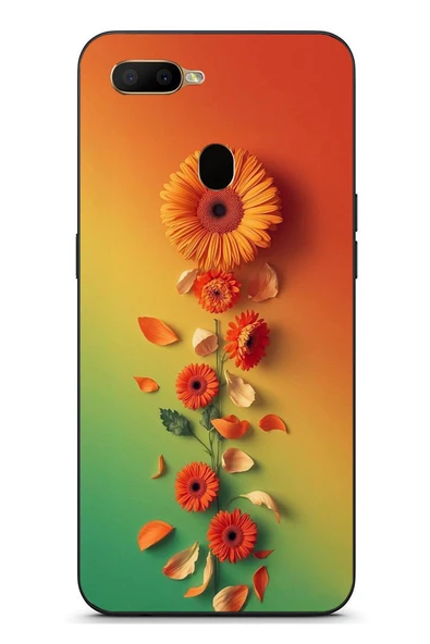 Le Balvo Oppo A5S Uyumlu Ayçiçeği Bükleleri Baskılı Silikon Kılıf ürün görseli 1